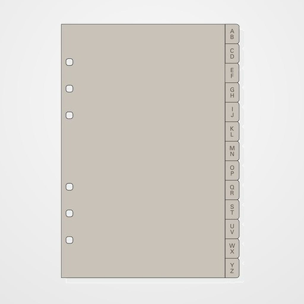 RECAMBIO AGENDA FINOCAM R564 OPEN 500 117x181 INDICE A-Z PLAST. 13 PEST.