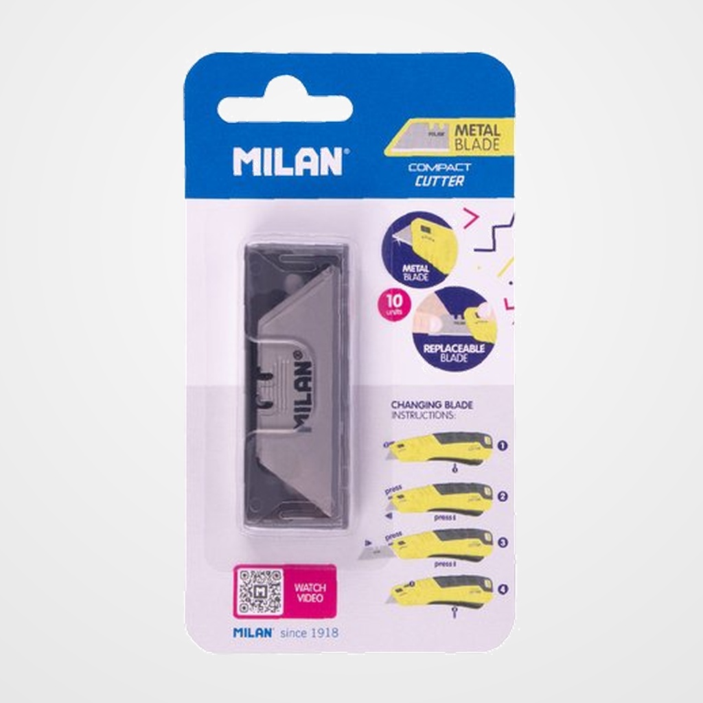 RECAMBIO CUTER MILAN COMPACT ACID BLISTER de 10
