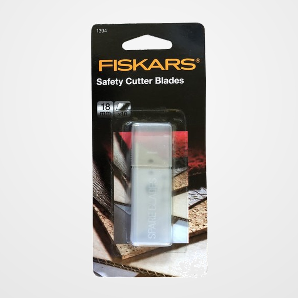 RECAMBIO CUTER RETRACTIL FISKARS 10 UNIDADES