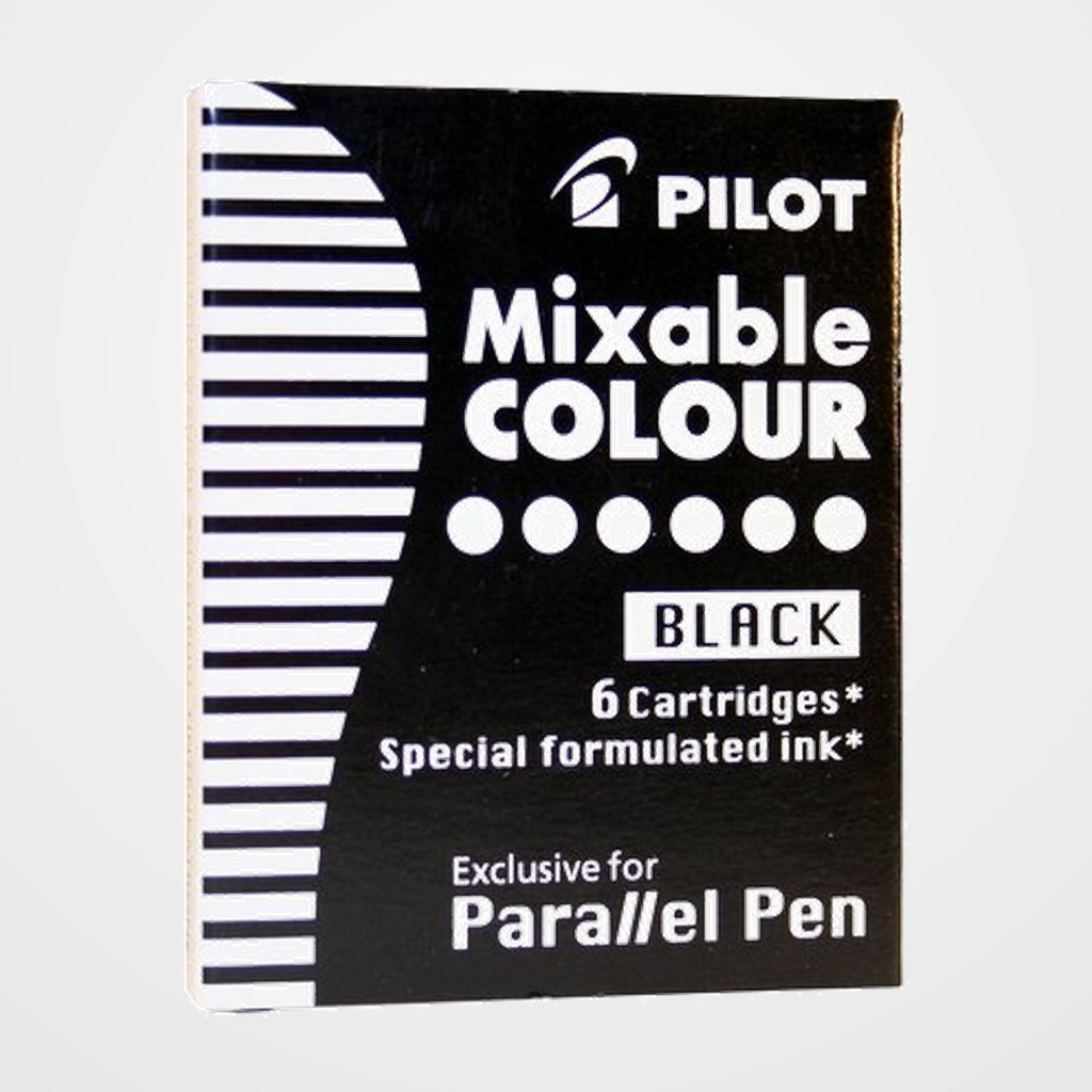 RECAMBIO PILOT PLUMA PARALLEL PEN NEGRA CAJA de 6
