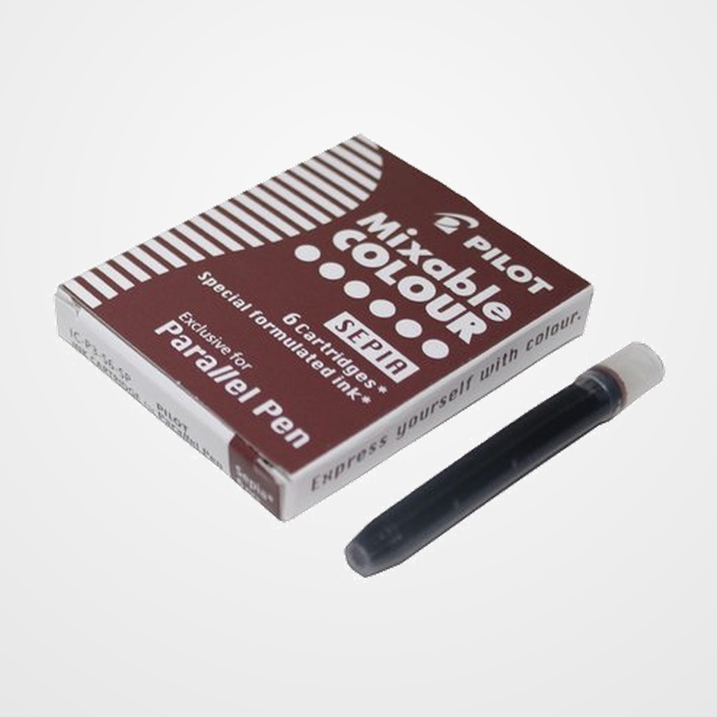 [25401654] RECAMBIO PILOT PLUMA PARALLEL PEN SEPIA CAJA de 6