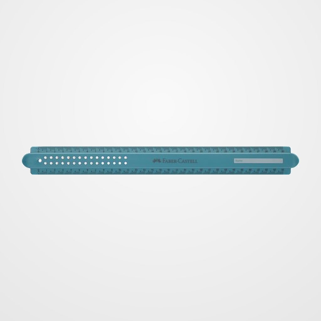 REGLA FABER-CASTELL SPARKLE 30 CM. VERDE OCEANO