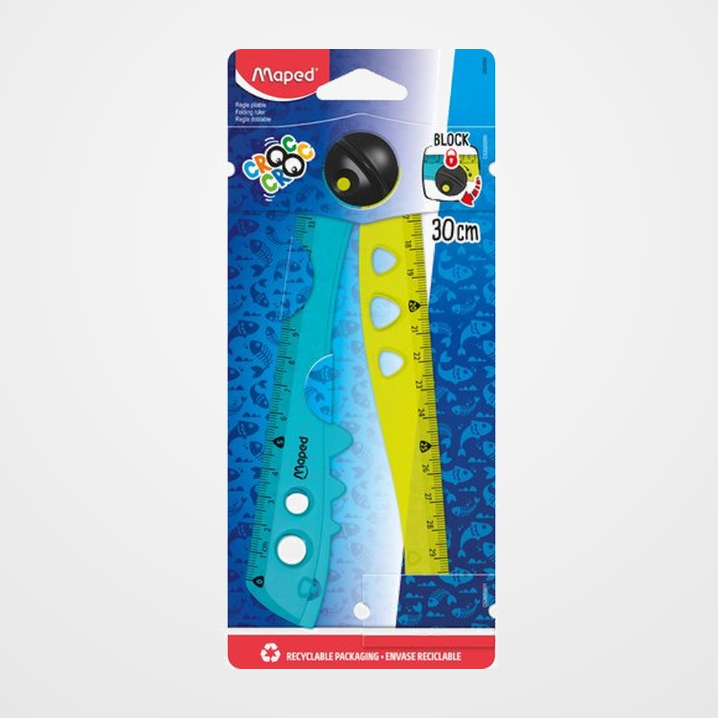 REGLA MAPED PLEGABLE CROC CROC 15/30 cm