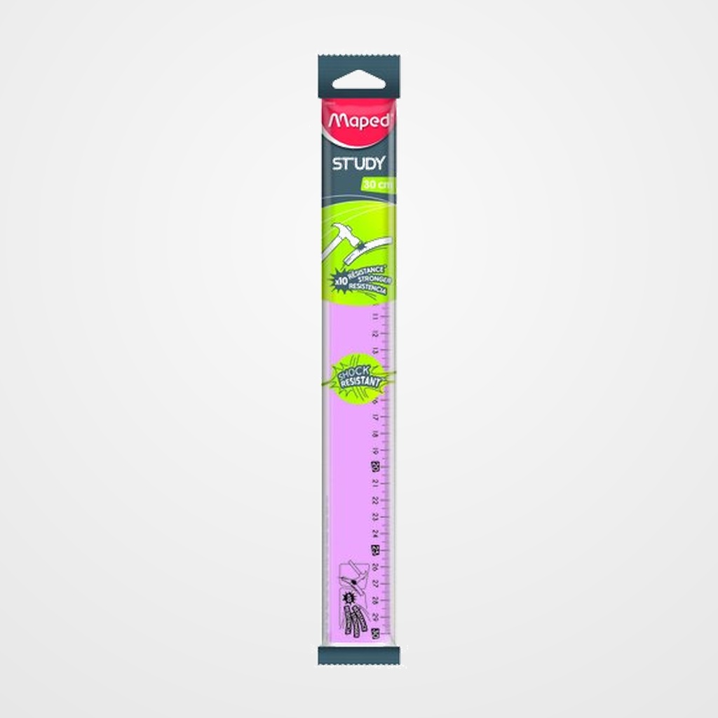 REGLA MAPED STUDY 30 cm SHOCK-RESISTANT