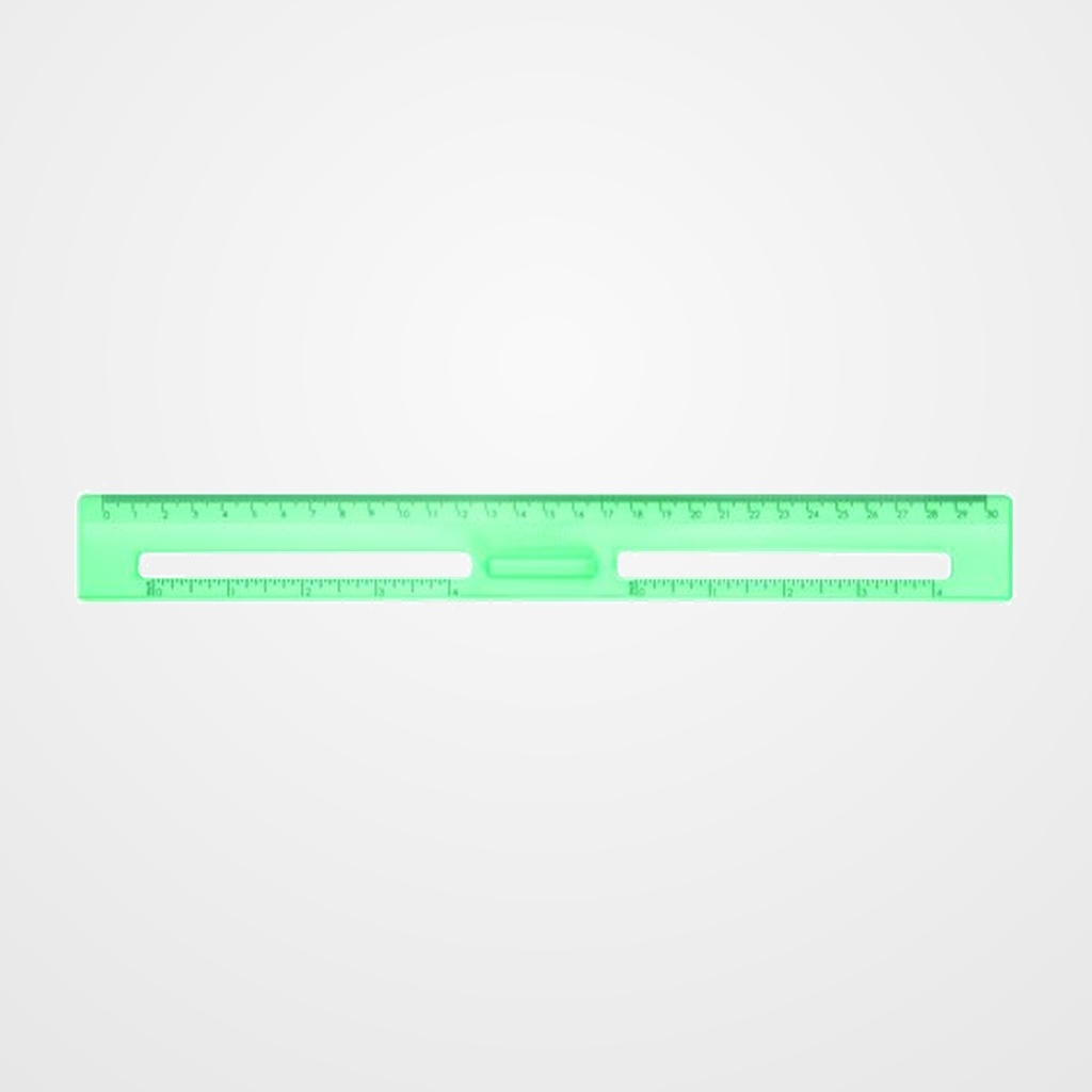 REGLA MILAN NEW LOOK 30 CMS VERDE