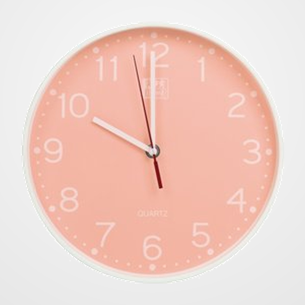[15701053] RELOJ PARED OXFORD CALM NARANJA ANALOGICO 25 cm Ø (Pila incluida)