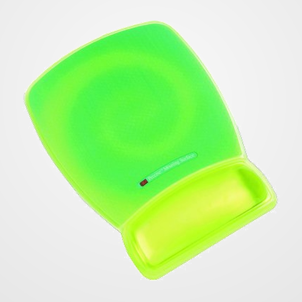 REPOSAMUÑECAS 3M RATON FLUOR VERDE