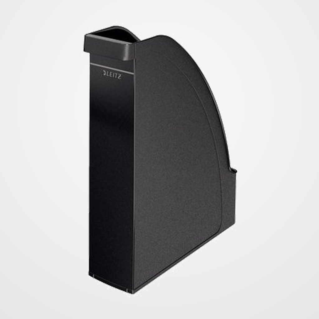 [11601110] REVISTERO PLASTICO LEITZ PLUS A4 78mm OPACO NEGRO