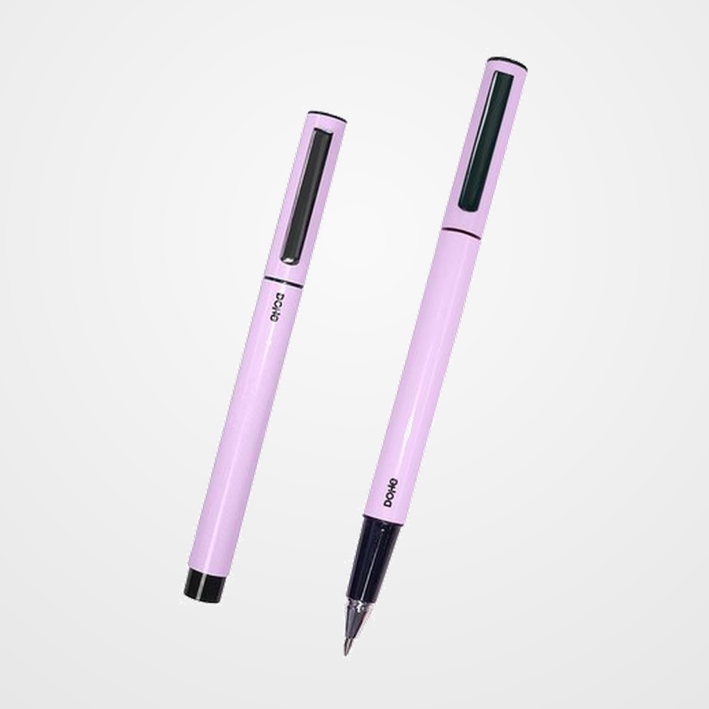 ROLLER DOHE ELIPSE PASTEL 0,5 mm (tinta azul) MORADO BLISTER DE 4