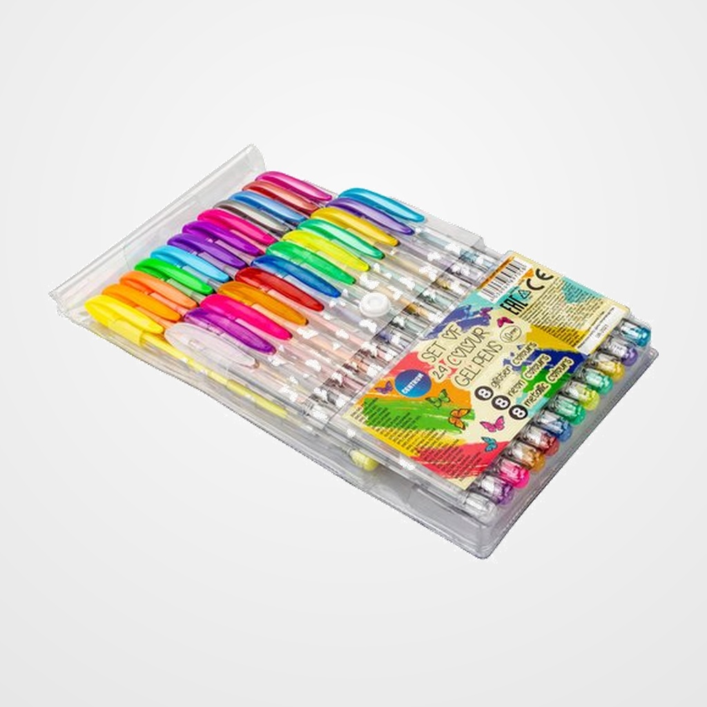 ROLLER GEL CENTRUM METALLIC&GLITTER&NEON 1,0 BOLSA de 24