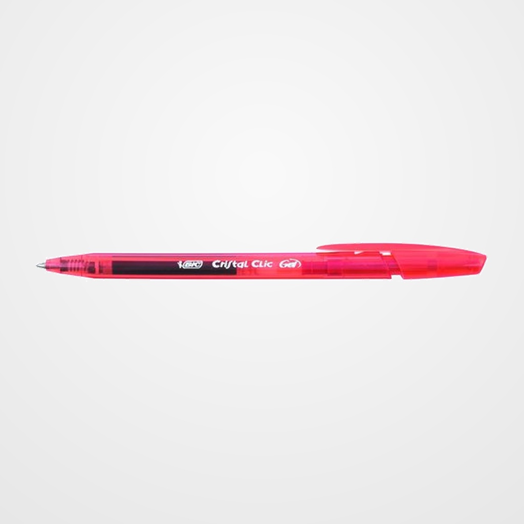 ROLLER GEL RT. BIC CRISTAL CLIC GEL ROJO