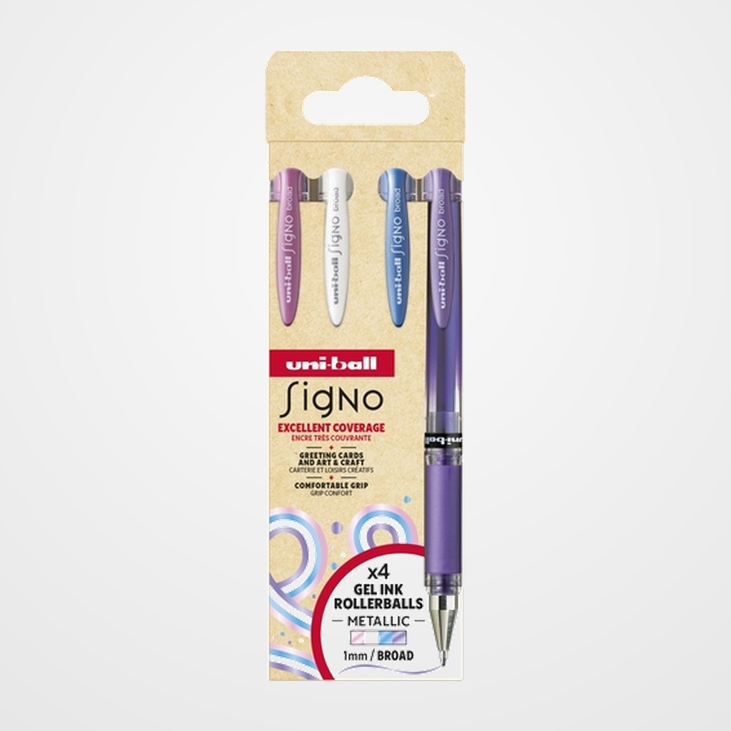 ROLLER GEL UNI-BALL SIGNO BROAD 1,0 (UM-153)  SET Nº2 de 4