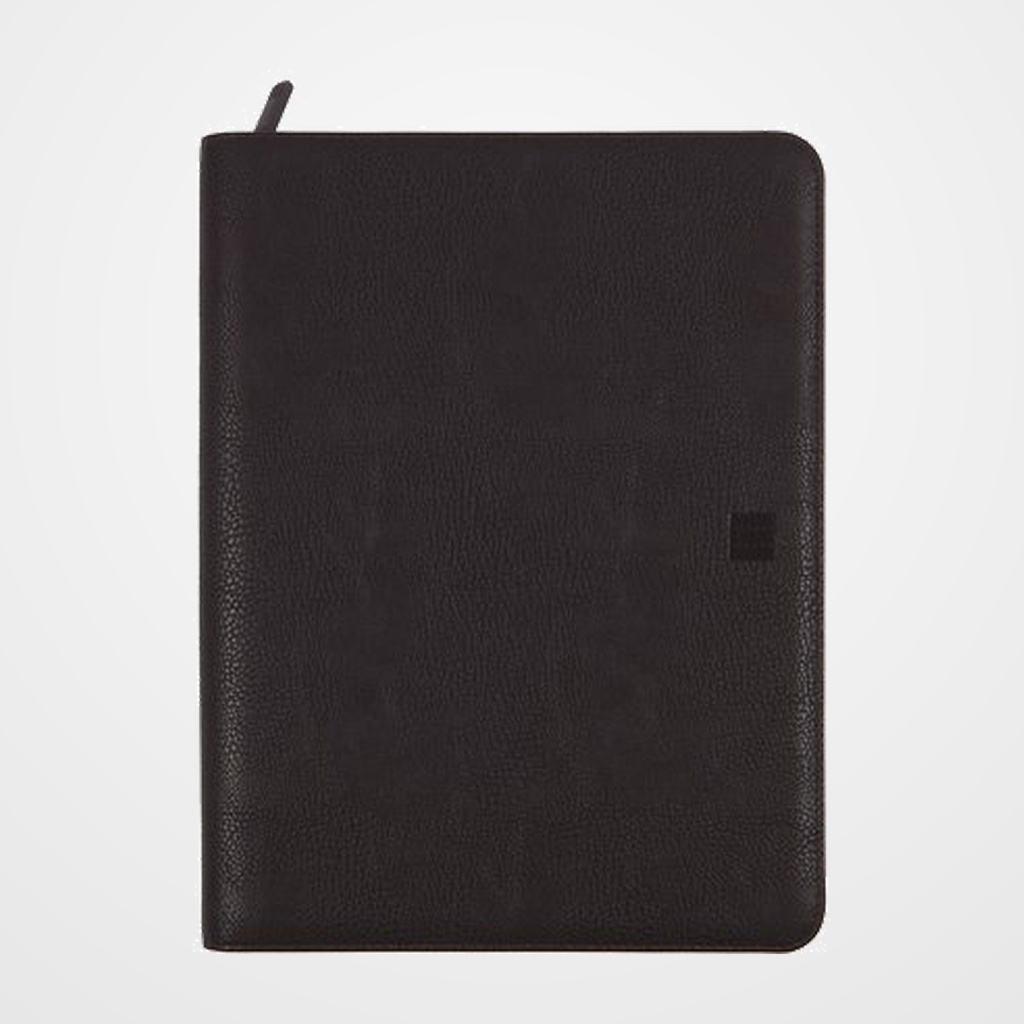 AGENDA ANUAL FINOCAM OPEN CREMALLERA JA964 ANILLAS CON PORTADOCUMENTOS 4000 210x297 S/V NEGRO