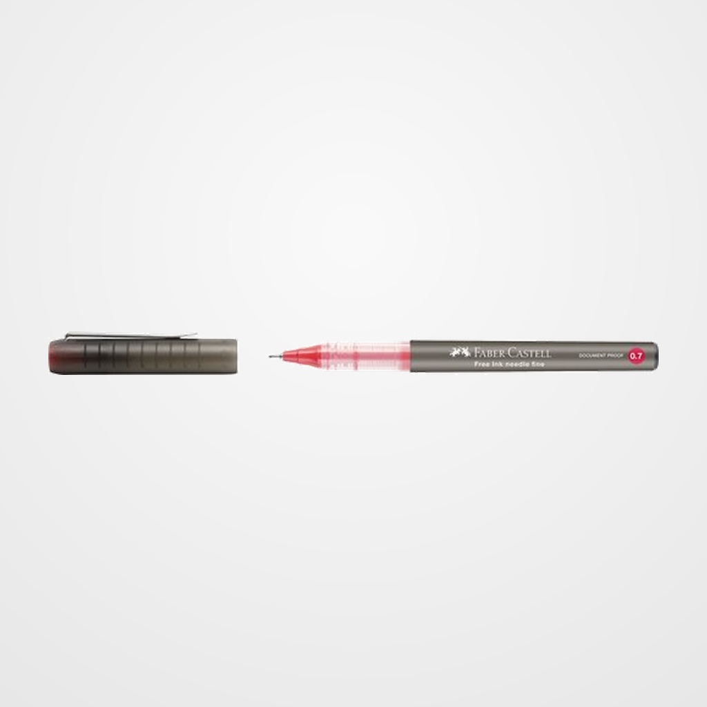 ROLLER T.LIQ. FABER-CASTELL FINE 0,7 mm ROJO