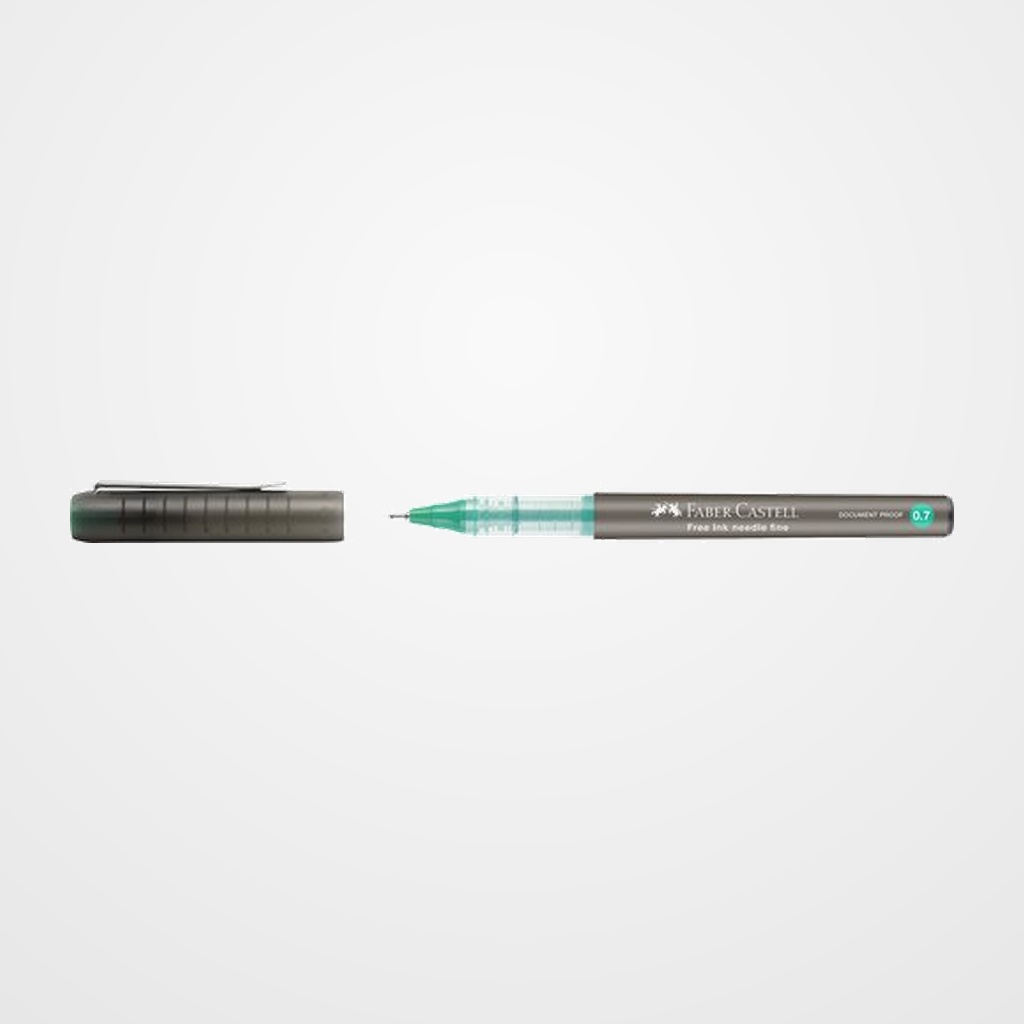 ROLLER T.LIQ. FABER-CASTELL FINE 0,7 mm VERDE