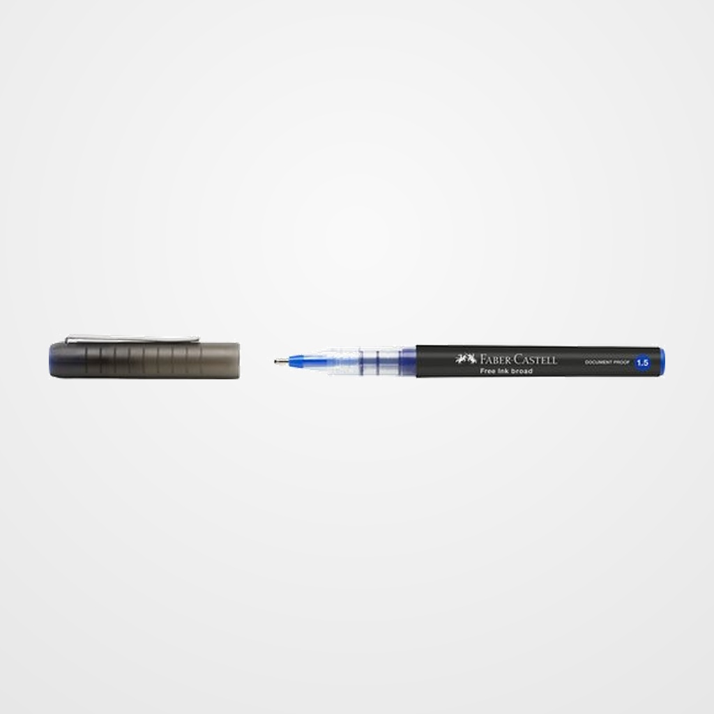 ROLLER T.LIQ. FABER-CASTELL FREE INK BROAD 1,5 AZUL