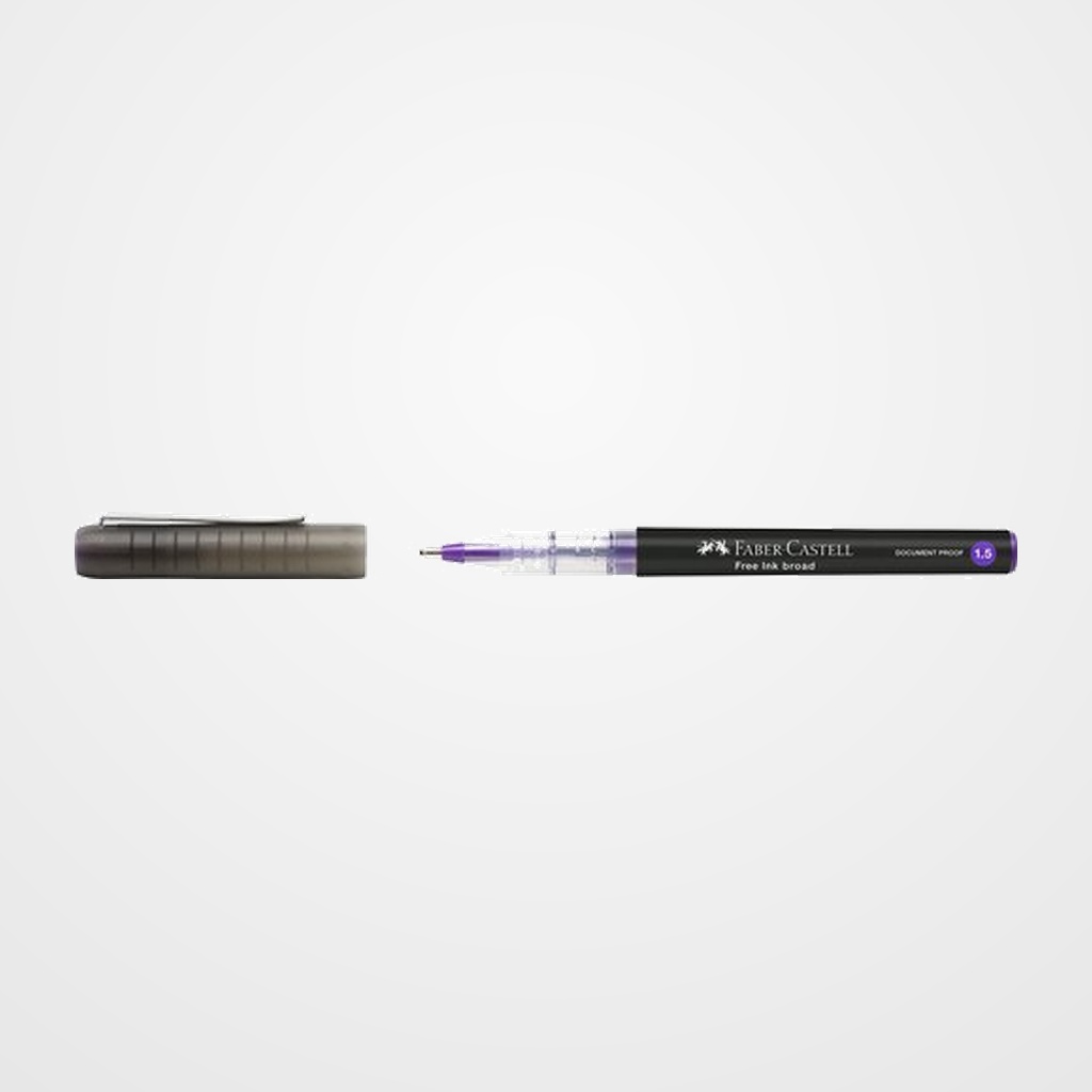 [11201233] ROLLER T.LIQ. FABER-CASTELL FREE INK BROAD 1,5 VIOLETA