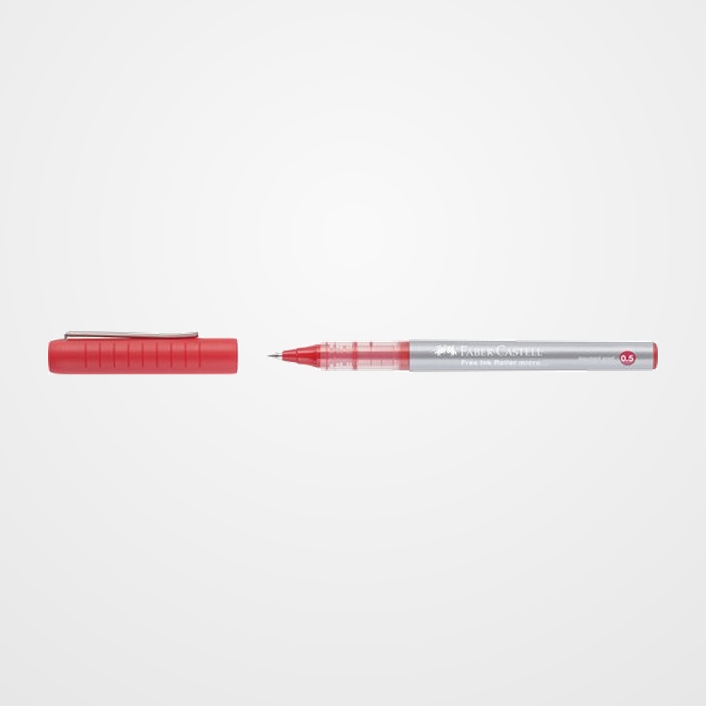 ROLLER T.LIQ. FABER-CASTELL FREE INK MICRO 0,5 ROJO