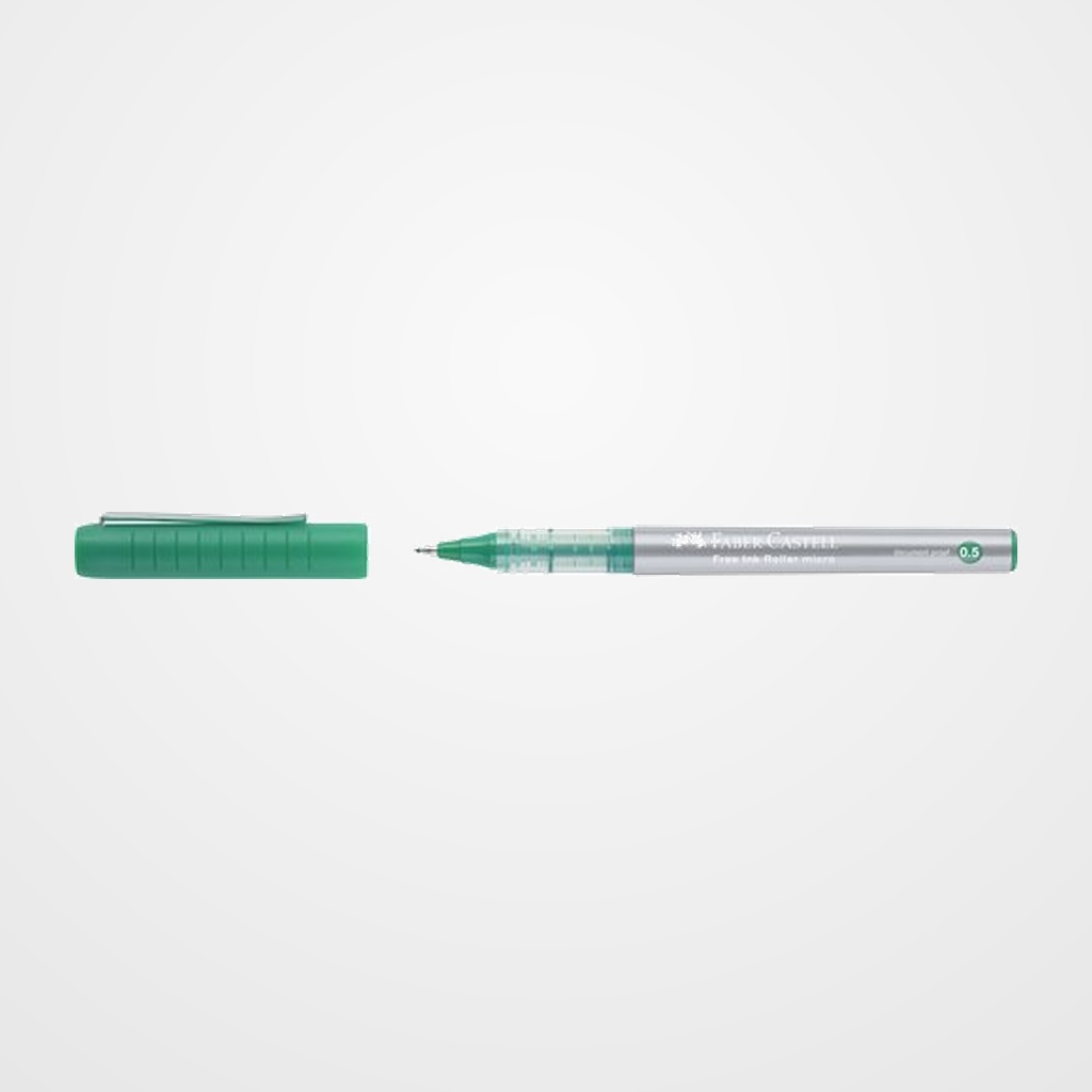 [10101491] ROLLER T.LIQ. FABER-CASTELL FREE INK 0,5 VERDE