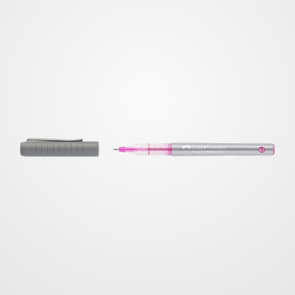 ROLLER T.LIQ. FABER-CASTELL FREE INK FINE 0,7 ROSA