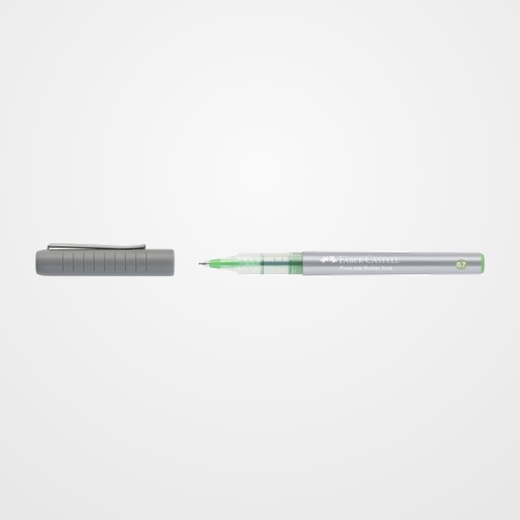 ROLLER T.LIQ. FABER-CASTELL FREE INK FINE 0,7 VERDE CLARO