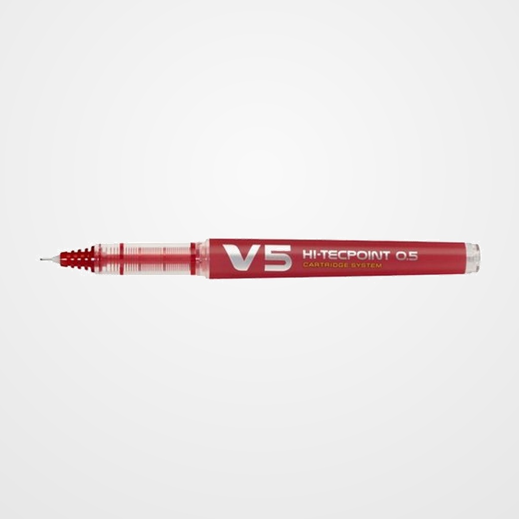 ROLLER T.LIQ. PILOT V-5 RECARGABLE  ROJO