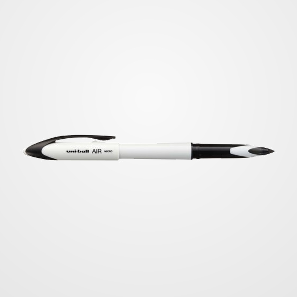 ROLLER T.LIQ. UNI-BALL AIR MICRO 0,5 BLACK&WHITE CUERPO BLANCO TINTA NEGRA