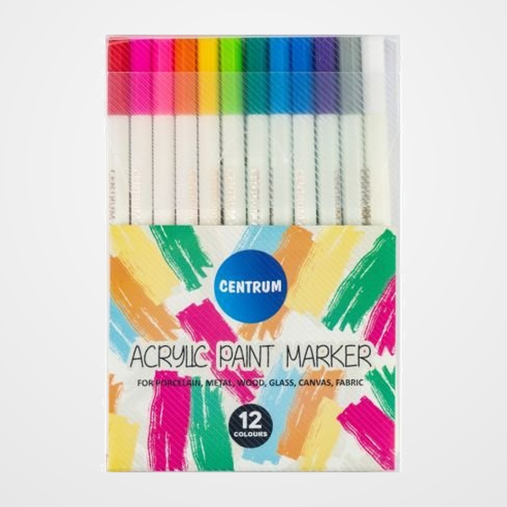 ROTULADOR ACRILICO CENTRUM ESTUCHE de 12