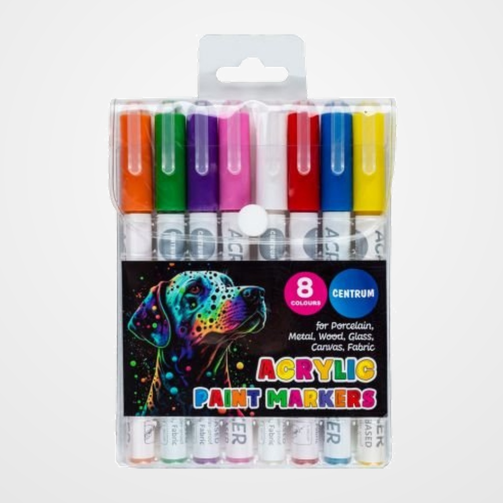 ROTULADOR ACRILICO CENTRUM ESTUCHE de 8