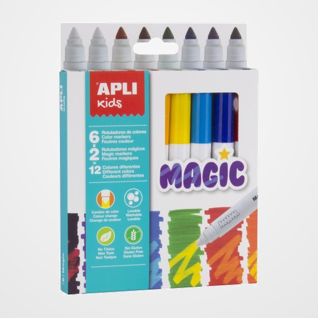 ROTULADOR APLI MAGIC   ESTUCHE de 8