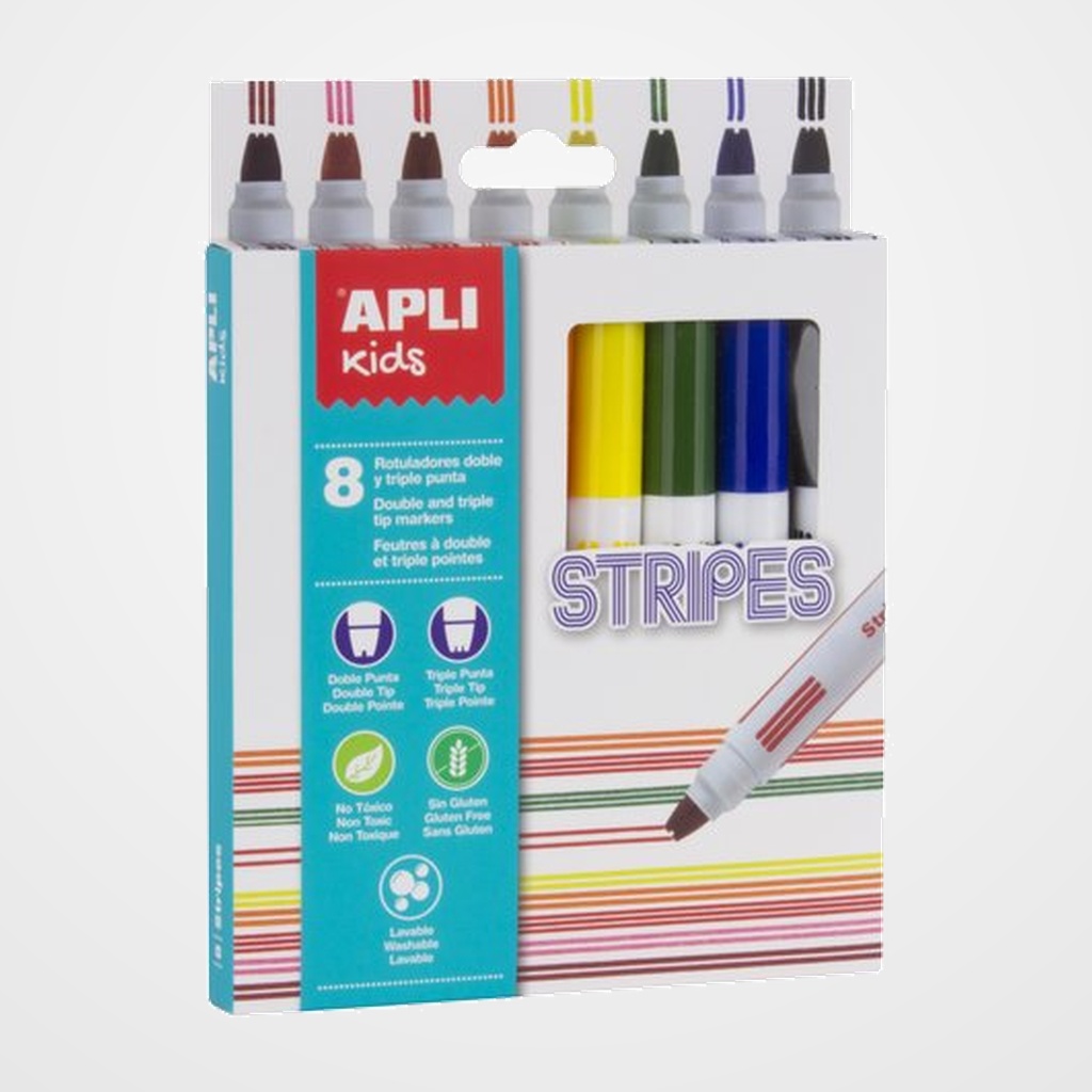 ROTULADOR APLI RAYAS   ESTUCHE de 8
