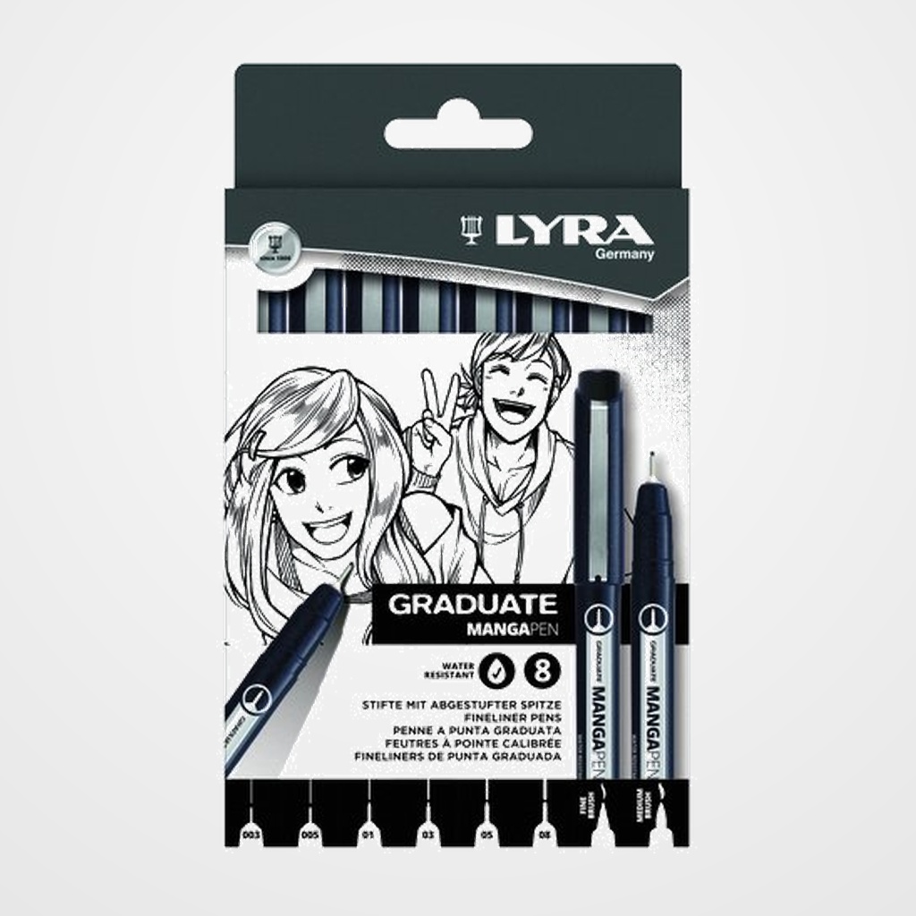 ROTULADOR CALIBRADO LYRA GRADUATE MANGA CAJA de 8