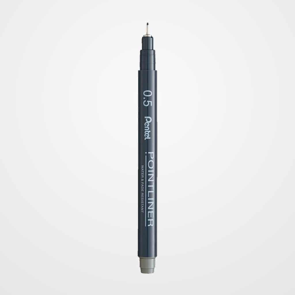 ROTULADOR CALIBRADO PENTEL S20P POINTLINER 0,5 mm GRIS