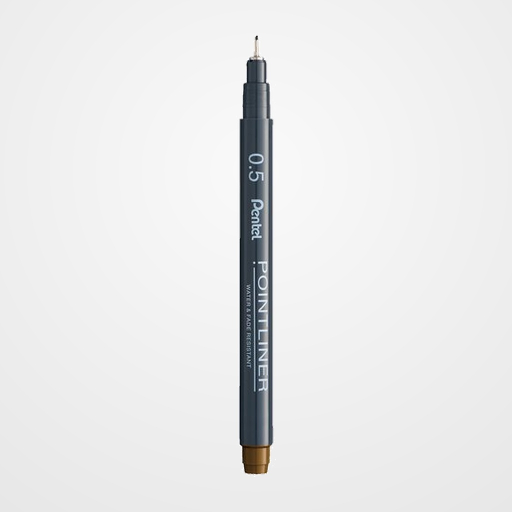 [10204994] ROTULADOR CALIBRADO PENTEL S20P POINTLINER 0,5 mm SEPIA