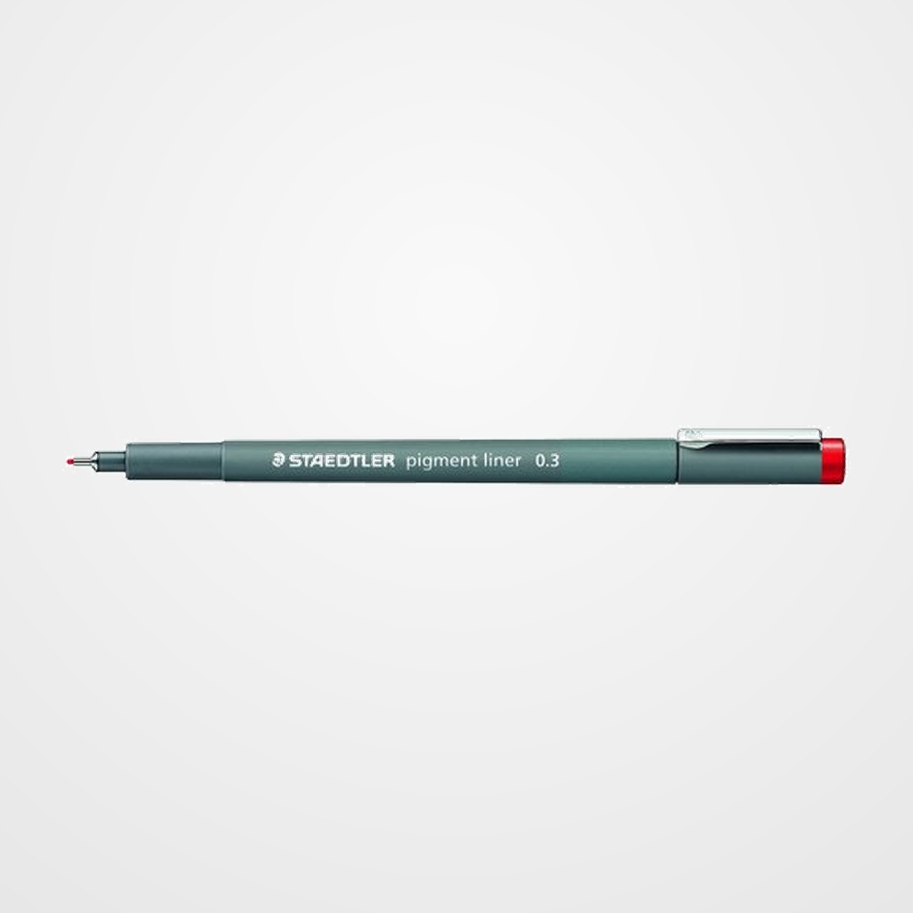 ROTULADOR CALIBRADO STAEDTLER 308 PIGMENT LINER 0,3 mm ROJO