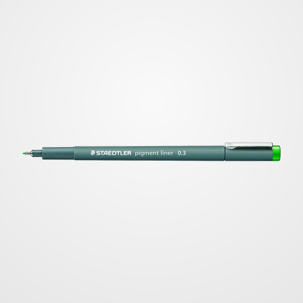 ROTULADOR CALIBRADO STAEDTLER 308 PIGMENT LINER 0,3 mm VERDE