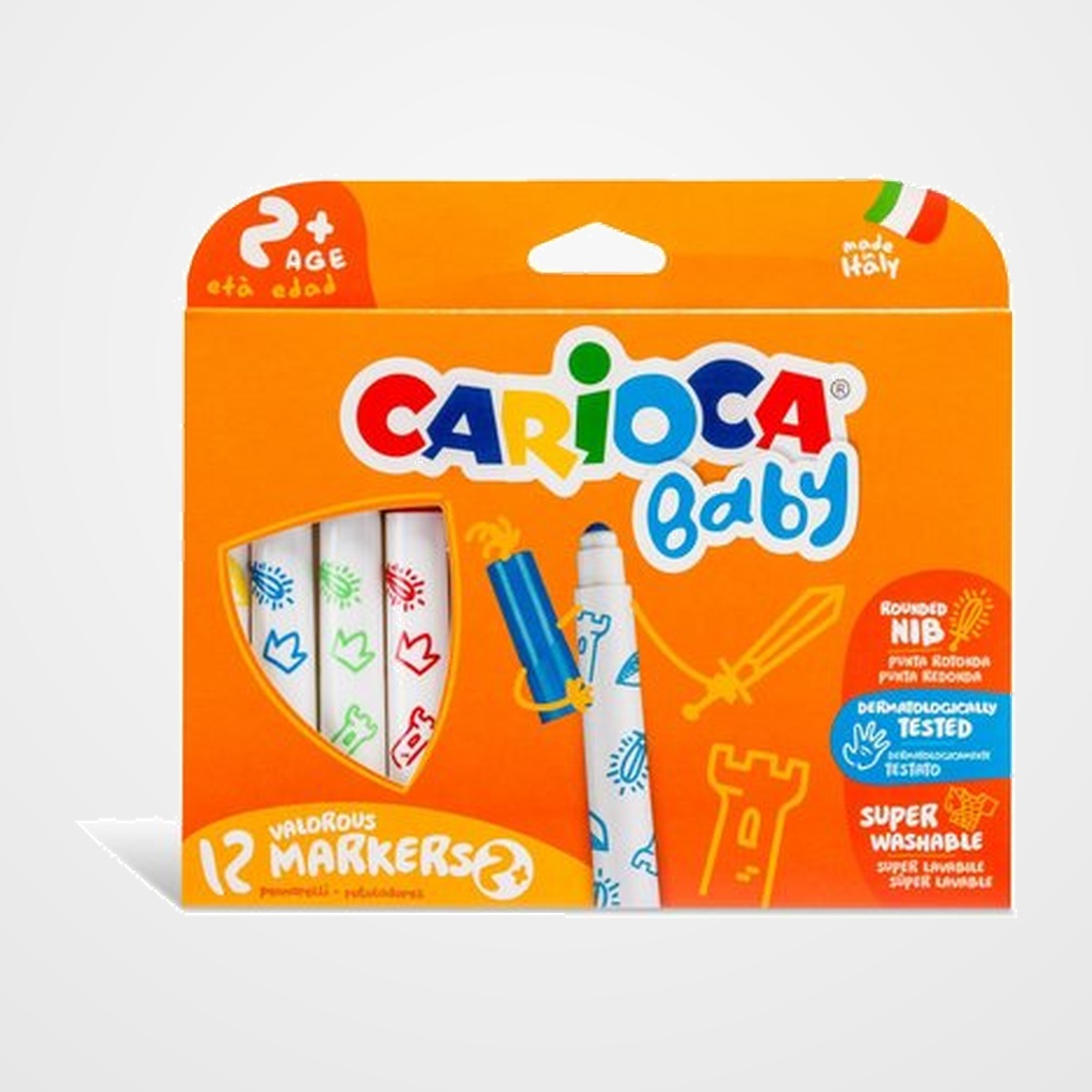ROTULADOR CARIOCA BABY MARKER ESTUCHE de 12