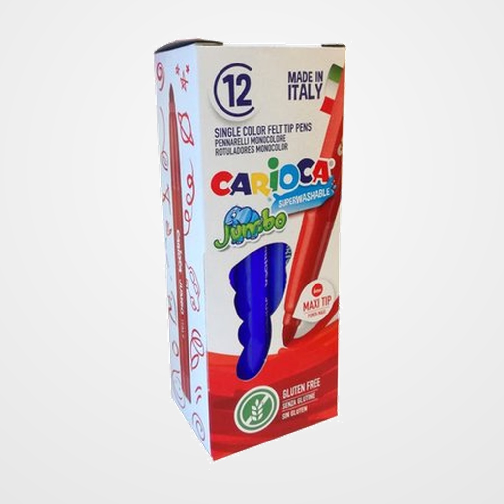 ROTULADOR FIBRA CARIOCA JUMBO  AZUL