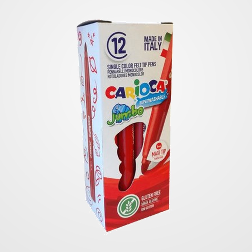 ROTULADOR FIBRA CARIOCA JUMBO  ROJO