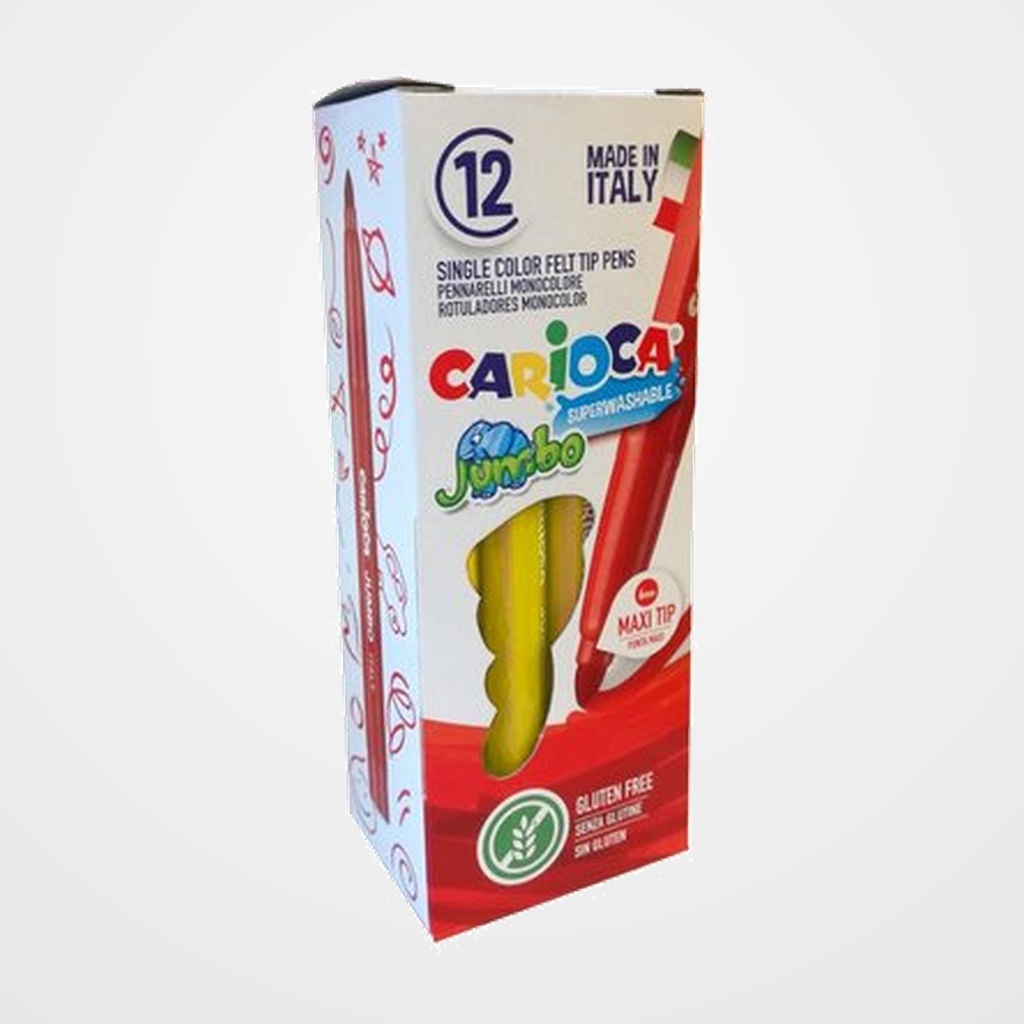 ROTULADOR FIBRA CARIOCA JUMBO AMARILLO