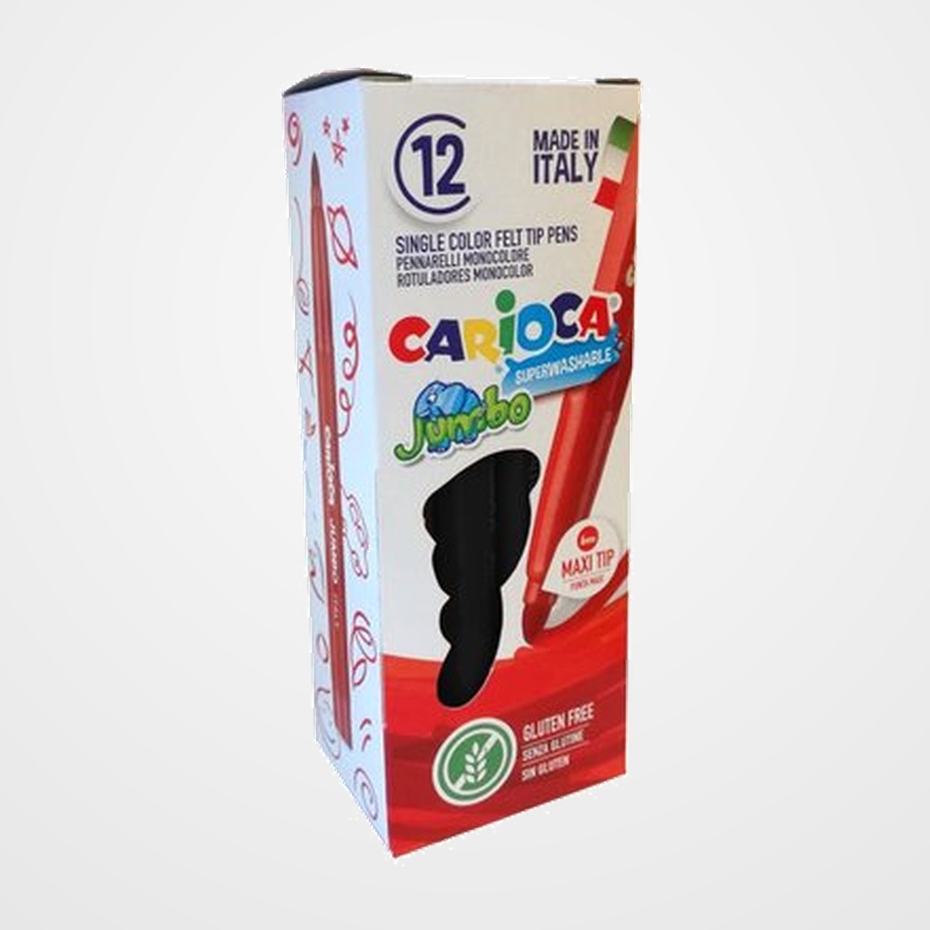 ROTULADOR FIBRA CARIOCA JUMBO NEGRO