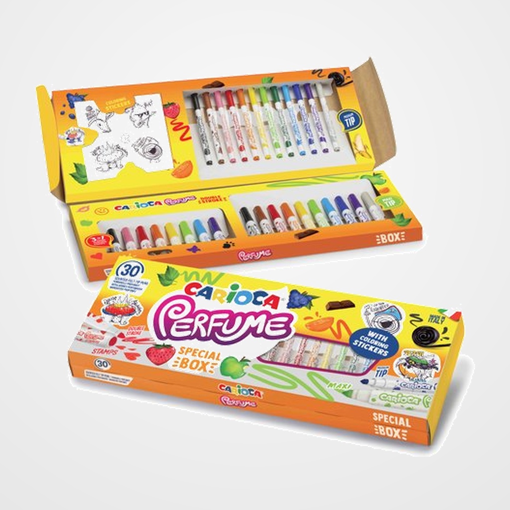 ROTULADOR FIBRA CARIOCA PERFUME CAJA de 30