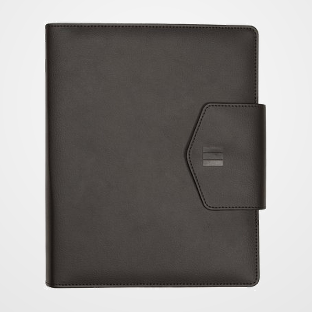 AGENDA ANUAL (2027) FINOCAM OPEN NOPAL ANILLAS CON CUBIERTA BIOMATERIAL con BROCHE 1000 155x215 S/V NEGRO