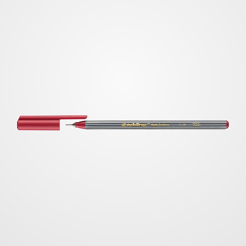 ROTULADOR FIBRA EDDING   55 FINELINER  CARMIN