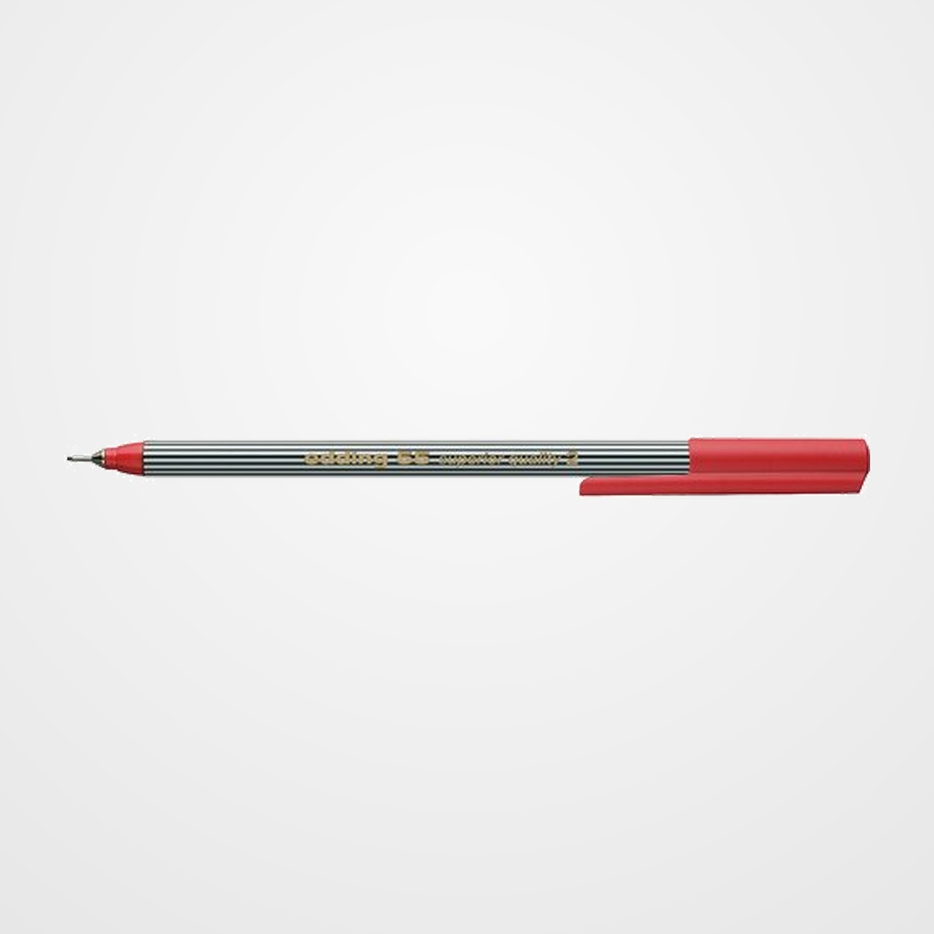 ROTULADOR FIBRA EDDING   55 FINELINER  ROJO