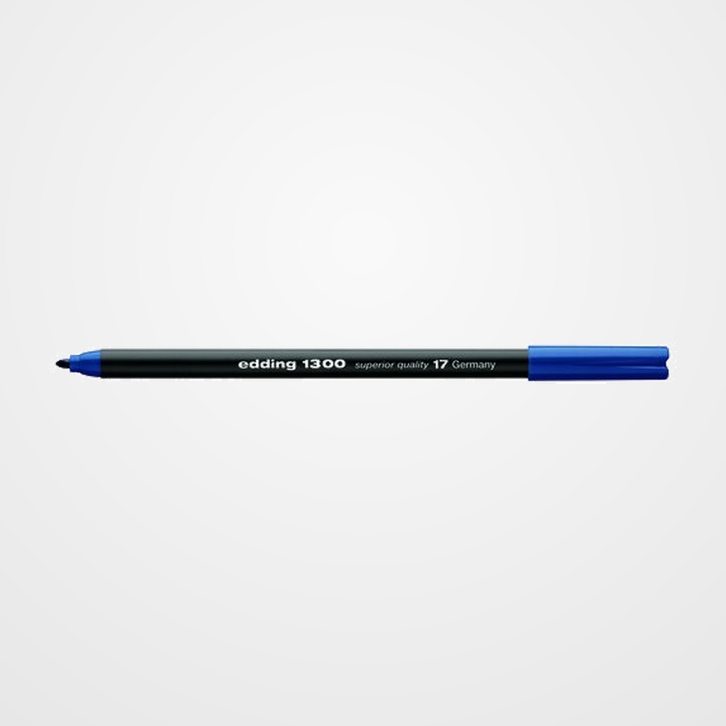 ROTULADOR FIBRA EDDING 1300  AZUL ACERO