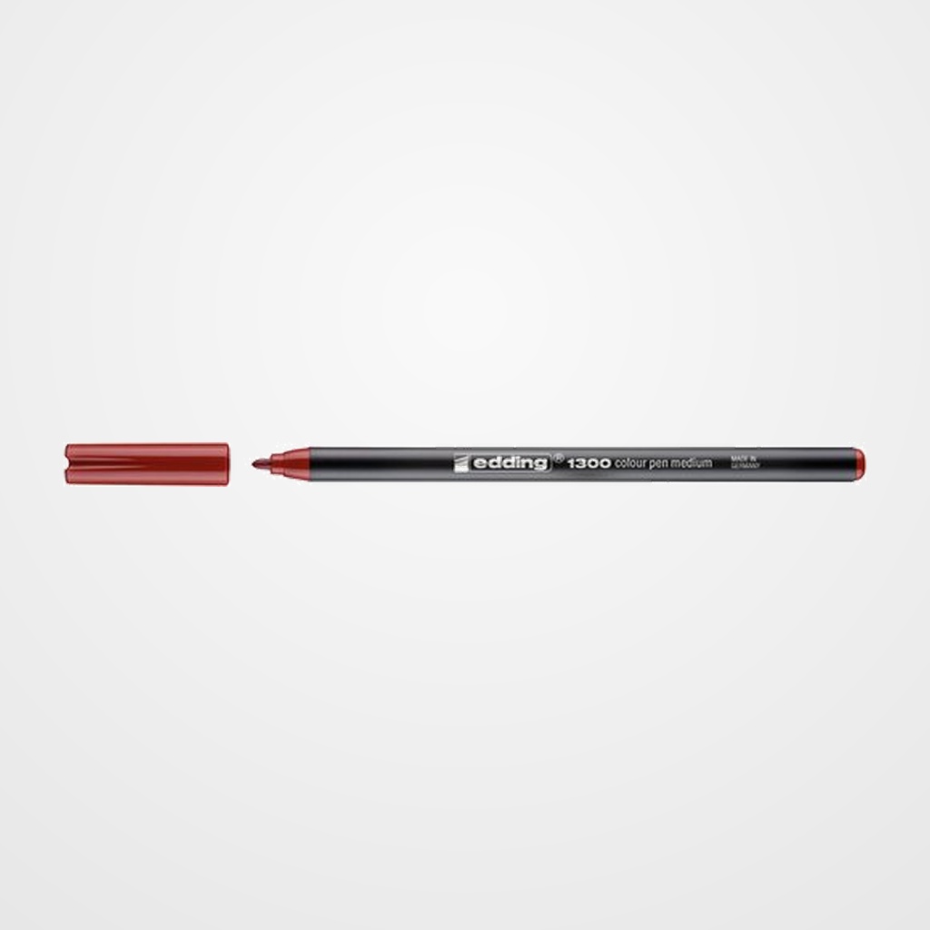ROTULADOR FIBRA EDDING 1300 CARMESI
