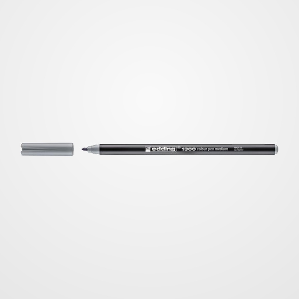 ROTULADOR FIBRA EDDING 1300 GRIS PLATA