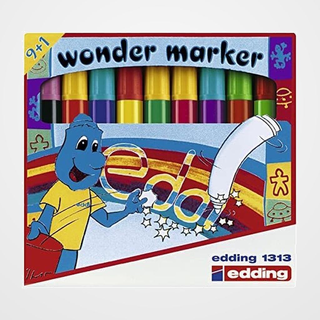 ROTULADOR FIBRA EDDING 1313 WONDER MARKER SURTIDO