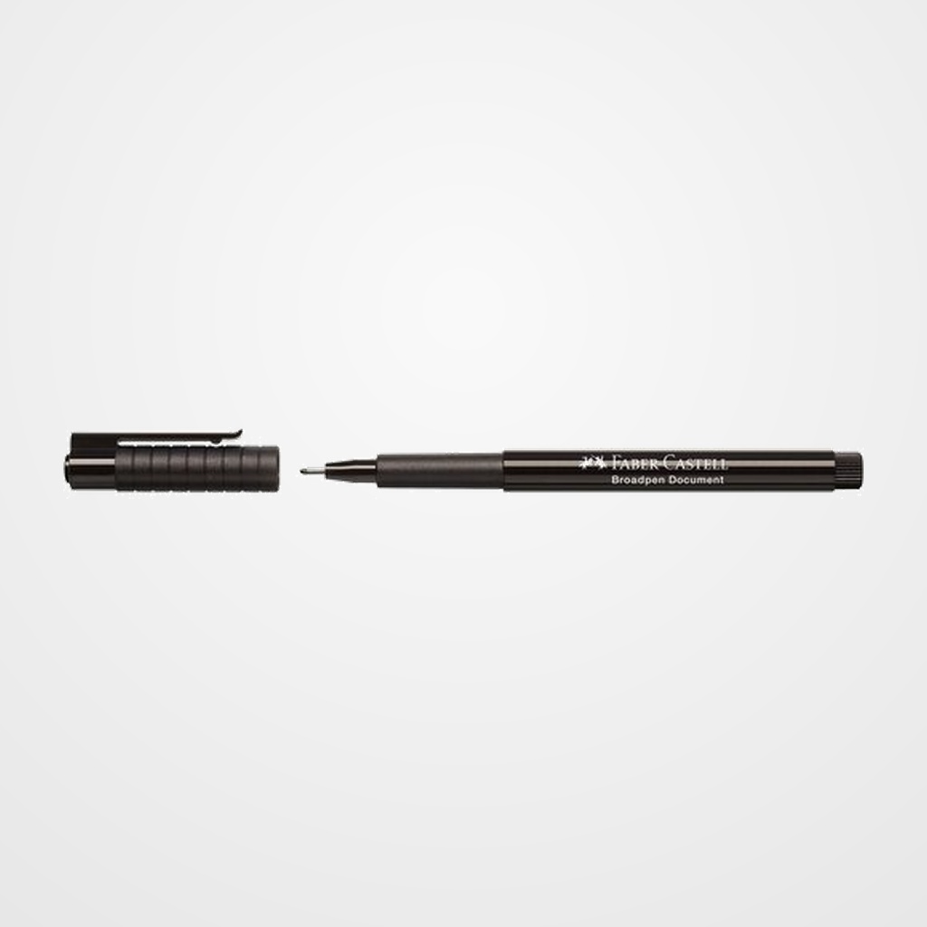 ROTULADOR FIBRA FABER-CASTELL BROADPEN NEGRO